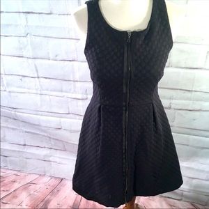 Anthropologie Fit & Flare Black Dress 0P NWT